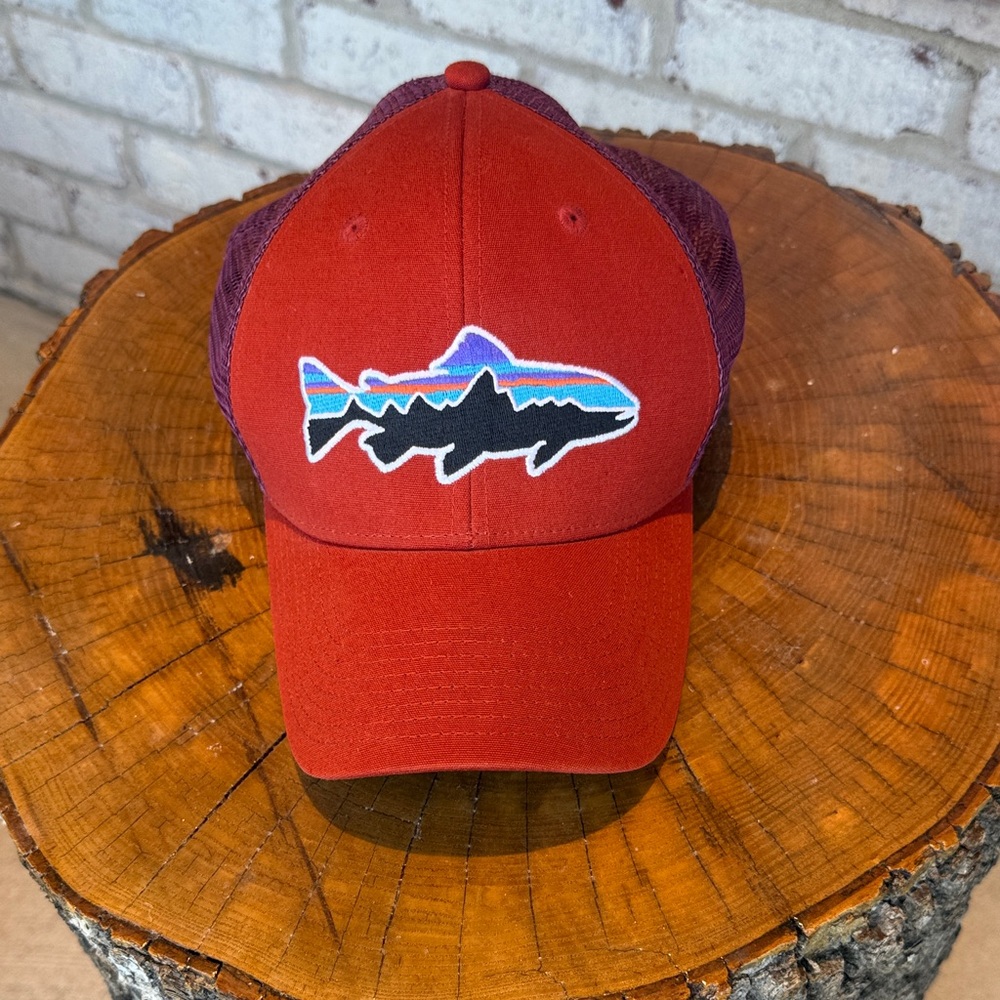 Patagonia Purple Mesh Snapback Cap